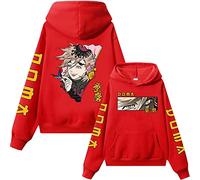 MDEM Demon Slayer Upper Moons Two Douma Anime Hoodie Man Woman Harajuku Pullovers Tops Long Sleeves Streetwear-style3||L