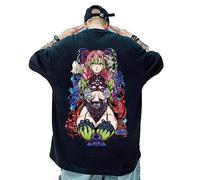 MDEM Harajuku Demon Slayer Print Fashion T-Shirt Summer Men Women Like Funny Cute Kanroji Mitsuri Print Short Sleeve-style9||3XL