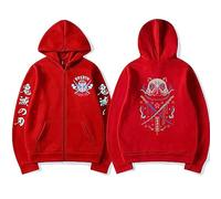 MDEM Hot Anime Dämon Slayer Zipper Hoodie Kimetsu Keine Yaiba Lustige Kampf Inosuke Zip Up Hooded Sweatshirt Mantel Männer Frauen Baumwolle Jacken-style2||XXL