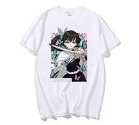 MDEM Japanese Anime Demon Slayer T Shirt Unisex Kanao Tsuyuri Graphic Tee Shirt Women Kimetsu No Yaiba Nezuko Tshirt Female T-Shirt-style1||S