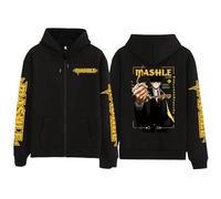 MDEM Mashle: Magic and Muscles Print Zipper Hoodies Hip Hop Funny Mash Burnedead Streetwear Long Sleeve Casual Zipper Jacket Coats-style4||3XL