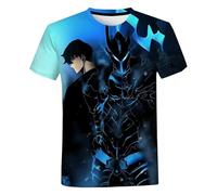MDEM Summer Solo Level Anime Manga 3D Printed T-Shirt Street Wear Male Female Casual Fashion Oversized Crewneck T-Shirt Children's T-style4||XS