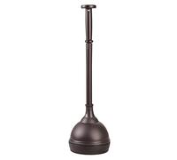 mDesign Stylish Plunger - Toilet Unblocker for Clearing a Blocked Toilet - A Modern Design Toilet Plunger Made of Plastic - Bronze