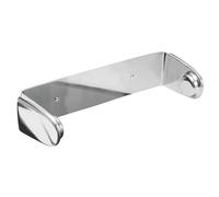 mDesign Wall Mount Paper Towel Holder & Dispenser Mounts to Walls or Under Cabinets - for Kitchen Pantry Utility Room Laundry and Garage Storage - Holds Jumbo Rolls Polished Stainless Steel