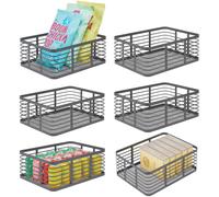 mDesign Wire Storage Basket - Wire Basket for Storing Diverse Items 6