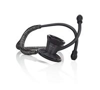 MDF Black Glitter/BlackOut ProCardial Cardiology Stethoscope, Lightweight Titanium, MDF797TGLBO + MDF Stethoscope Hard Travel Carrying Case with Mesh Pocket, Medium Size (MDFSCM12)