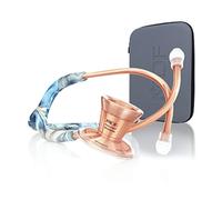 MDF BOTSWANA AGATE ProCardial Cardiology Stethoscope, Limited Edition Mprints, Lightweight Titanium, Adult, Dual Head, Purple Glitter Tube, ROSE GOLD Chestpiece-Headset, MDF797TBTRG + Travel Case