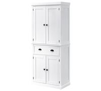 MDF Colonial Freestanding Kitchen Pantry Cabinet White