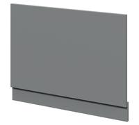 MDF End Bath Panel with Plinth | Satin Grey | 750mm