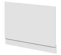 MDF End Bath Panel with Plinth | Satin White | 750mm