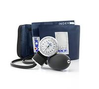 MDF Instruments, Calibra Aneroid Premium Professional Sphygmomanometer, Blood Pressure Monitor with Adult Cuff & Carrying Case, White Dial, Navy Blue Cuff, MDF808M04