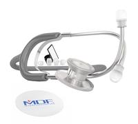 MDF Instruments, Dual Head Lightweight Stethoscope,l Grey(Sleek), MDF747-12