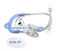 MDF Instruments, Dual Head Lightweight Stethoscope (MDF747) (Translucent Blue (Icicle))