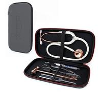 MDF Instruments, Hard Case for Classic Cardiology, MD One® & Acoustica® Stethoscopes, Reflex Hammers, Sphygmomanometers, Penlights - Mesh Pocket for Doctor & Nurse Accessories - Medium (MDFSCM12)