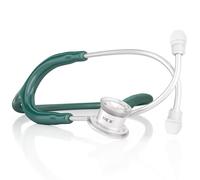 MDF Instruments, MD One Stainless Steel Premium Dual Head Infant-Neonatal Stethoscope, Aqua Green Tube, Silver Chestpieces-Headset, MDF777I09