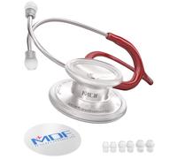 MDF MD One Stainless Steel Stethoscope, Adult, Royal Blue Tube, Silver Chestpieces-Headset, MDF77710