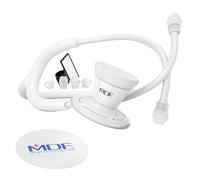 MDF Instruments, ProCardial Cardiology Stethoscope, Lightweight Titanium, MDF797TRTEBO + MDF Hard Travel Carrying Case with Mesh Pocket, Medium Size (MDFSCM12)