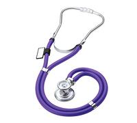 MDF Instruments, SpragueRappaport Dual Head Stethoscope with Adult, Pediatric, and Infant Convertible chestpiece, Purple Tube, MDF767-08