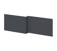 MDF L Shaped Front Bath Panel | Satin Anthracite | 1700mm