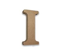 MDF Letter I - Large Free Standing Wooden Letter for Crafts & Personalised Names - 13cm High x 2cm Deep