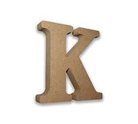 MDF Letters Wooden Letters for Crafts MDF Letter K (Large 13cm High x 2cm Deep) MDF Letters Large Free Standing Wooden Letters MDF Letters for Crafts Personalised Names & Decor - (Letter K)