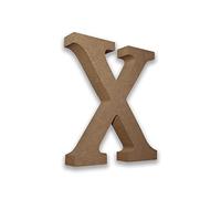MDF Letter X - Large Free Standing Wooden Letter for Crafts & Personalised Names - 13cm High x 2cm Deep