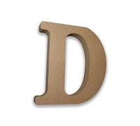 MDF Letters Wooden for Crafts (Large 13cm High x 2cm Deep) Large Free Standing Wooden Personalised Names & Decor - (Letter D)