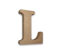 MDF Letters Wooden Letters for Crafts MDF Letter L (Large 13cm High x 2cm Deep) Large Free Standing Wooden for Crafts Personalised Names & Decor - (Letter L)
