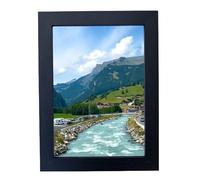 MDF Picture Frame A3, A4, A5 Size Modern Style Poster Home Decoration Photo Frames Table Top Certificate Document Frames White Black Silver Oak (A4 Black)