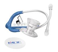 MDF ProCardial Cardiology Stethoscope, Adult, Dual Head, Free-Parts-for-Life, MDF797T10 (Royal Blue, Titanium)