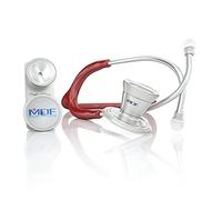 MDF® ProCardial® ER Premier® Cardiology Stainless Steel Dual Head Adult-Pediatric Stethoscope with adult cardiology bell convertible attachment - Free-Parts-for-Life & Lifetime Warranty -Burgundy (MDF797DD-17)