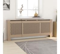vidaXL MDF Radiator Cover Indoor Grill Furniture Heating Cabinet Heater Shelf
