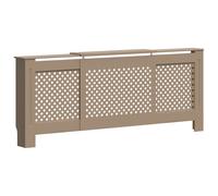 vidaXL MDF Radiator Cover Grey Indoor Furniture Heating Cabinet Heater Shelf