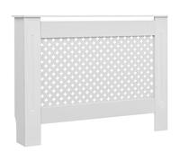 vidaXL Radiator Cover White 112x19x81.5 cm MDF, White