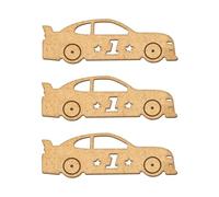 MDF Sports Car Craft Blanks - Car Themed DIY Cutouts - Laser Cut Wooden Sports Car Shapes for Painting, Scrapbooking & Crafts (Set of 3)