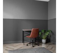 Mdf-Tite Round Slatt Cladding Pre-Cut Panel (L)1200mm (W)170mm (T)18mm