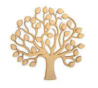 MDF Tree Shape for Crafts - Perfect for Family Tree (30cm)