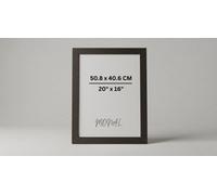 Mdf Wood Photo Frame Shatterproof Plexiglass Modern Design - 20" X 16" (50.8 X 40.6Cm) - Black