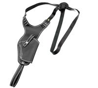 MDFCZXP Adjustable Double Shoulder Armpit Holster Hidden Invisible Armpit Bag for Larp Cosplay Costume Accessory,Black,40cm