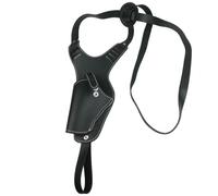 MDFCZXP General Tactical Leather Underarm Handgun Holster Double Shoulder Strap Concealed Quick Draw Holster for Men Women,Black,20cm
