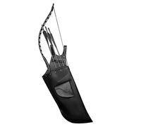 MDFCZXP Leather Arrow Quiver Holder Outdoor Cosplay Bow Archery Accessories for Men Women,Black