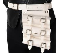 MDFCZXP Medieval Knight Sword Sleeve - Medieval Circular Belt with Scabbard And Rivets - Adjustable Steampunk Knight Belt - for Adult Men Larp Knight Weapon Cosplay,A4,5inch