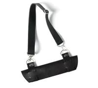 MDFCZXP Medieval Leather Back Sword Frog - Adjustable Sword Back Holster Double Protective Cover - Halloween Dress Up for Men Women,Black,22cm