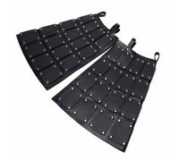 MDFCZXP Medieval Patchwork Skirt Armour - Cosplay Pu Leather Belt Buckle Waist Wrap Girdle - for Medieval Cos Show Accessories,Black,63cm