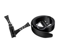 MDFCZXP Medieval Sword Belt Waist Sheath Scabbard Holder PU Leather Diagonal Sword Belt for Halloween Accessory,Black,5inch