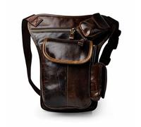 MDFCZXP Medieval Waist Bag - PU Leather Belt Armor - for Stage Performance Cos Props,Bronze,28cm