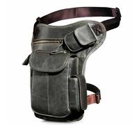 MDFCZXP Medieval Waist Bag - PU Leather Belt Armor - for Stage Performance Cos Props,Grey,28cm