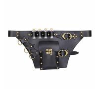 MDFCZXP PU Leather Shoulder Crossbody Messenger Bags - Multifunctional Stitching Belt Bag Waist Bag - for Hiking Travel,Black,160cm