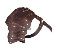MDFCZXP Renaissance Cosplay Shoulder Guards - Cosplay Medieval Armors Shoulder Armor - for Medieval Halloween Cosplay,Brown,35cm