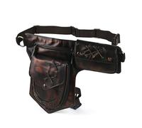 MDFCZXP Retro Underarm Satchel - Cowhide Strap Underarm Satchel - Hidden Double Shoulder Armpit Bag,Grey,39cm